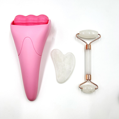 Jade Face Roller cho Natural Anti-Wrinkles Xoa bóp băng và chăm sóc da đẹp mắt