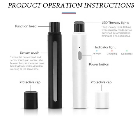 Kích thước sản phẩm 2x11.8x2cm ABS Eye Point Massage Pen Beauty Care Massager Rinkle Remover