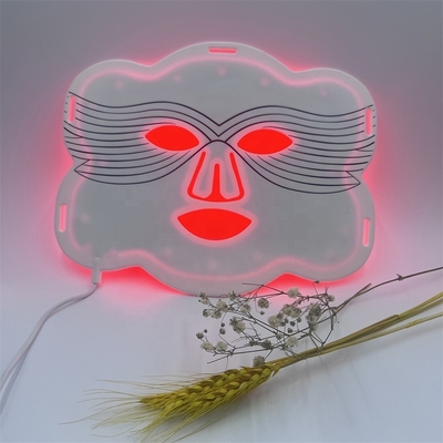 Mặt nạ mặt bằng silicone LED để thắt hình dạng tùy chỉnh và trọng lượng ròng sản phẩm 0,5kg