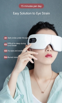 5V công nghệ âm nhạc mắt thư giãn dao động máy mát xa với máy sưởi ấm có thể di chuyển giảm mệt mỏi
