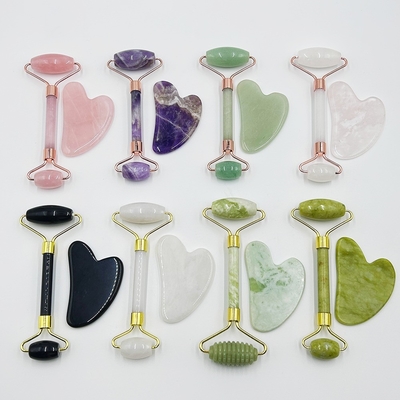 Khu vực mục tiêu khuôn mặt 100% bộ lăn mặt màu đen màu jade tự nhiên với hiệu ứng chống sưng