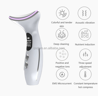 Neck Beauty 3-Head thiết bị pin Máy massage điện với vật liệu thép không gỉ ABS