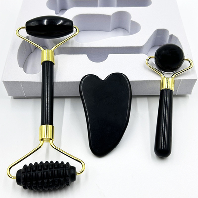 Home Jade Roller with Natural Xiuyan Stone Beauty Green Face Ice Roller và hộp tùy chỉnh
