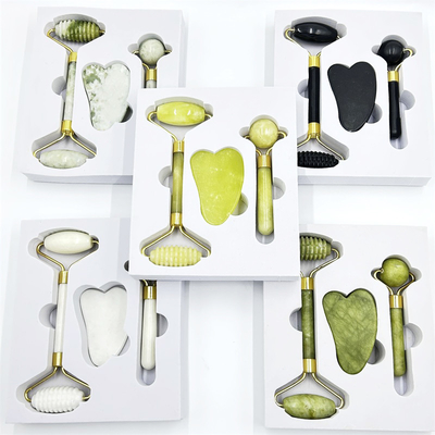 Xiuyan Stone Handle Body Gua Sha Jade Roller Gua Sha cho các cơ bắp đau