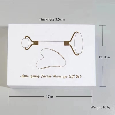 19*16*5cm Máy cầm tay Mini Jade Roller nhãn riêng nâng mặt Gua Sha Set Box Tools 2023
