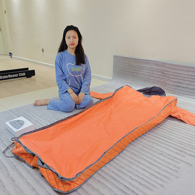 Home Detox Far Infrared Heating Sauna Blanket với liệu pháp ánh sáng đỏ và làm sạch lỗ chân lông