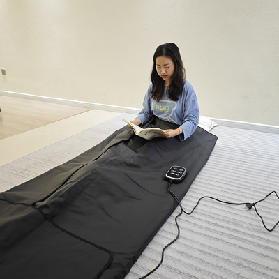 Home Detox Far Infrared Heating Sauna Blanket với liệu pháp ánh sáng đỏ và làm sạch lỗ chân lông