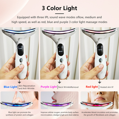 Đánh giá hiện tại 0,5A Chiếc thiết bị mặt cổ để mát xa điện chống nhăn và chống lão hóa
