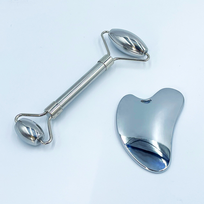 Xoa bóp khuôn mặt Vàng thép không gỉ Gua Sha Stone cho cổ và khuôn mặt Logo tùy chỉnh sắc đẹp