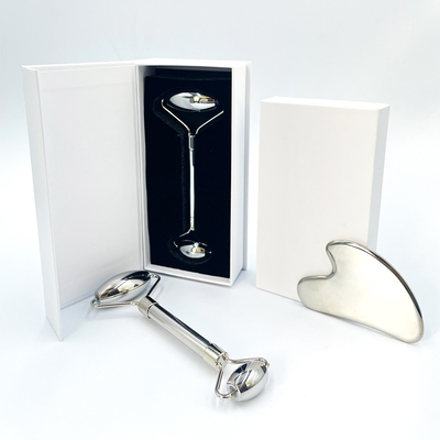 Xoa bóp khuôn mặt Vàng thép không gỉ Gua Sha Stone cho cổ và khuôn mặt Logo tùy chỉnh sắc đẹp