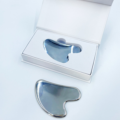 Mặt chăm sóc sức khỏe Massage Roller 304 Stainless Steel Gua Sha Board Cạo Logo tùy chỉnh