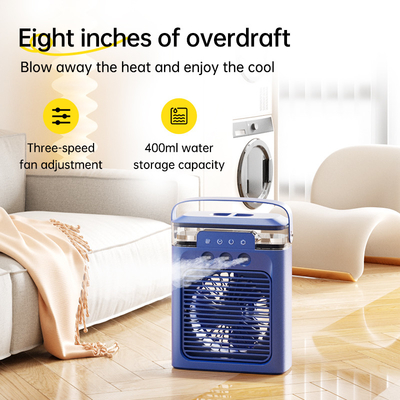 Máy quạt mini 6 inch nhỏ gọn với điều khiển chuyển đổi bằng tay và pin sạc
