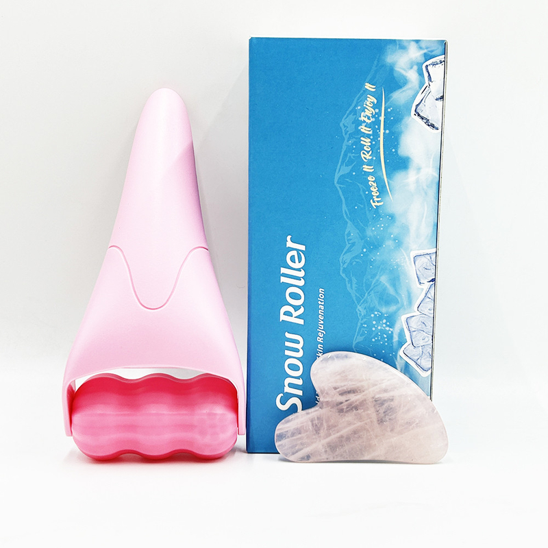Massage Face Set Jade Roller for Hair Regrowth Beauty Device and Natural Anti Aging (Máy mát xa khuôn mặt bằng giòn ngọc bích để làm tóc mọc lại)
