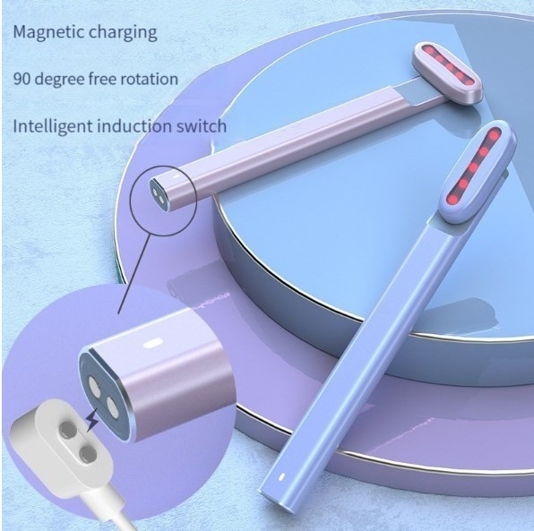Chăm sóc sức khỏe cá nhân 155*18.3*23.4 mm Rotation Microcurrent Ems Eye Massager Pen