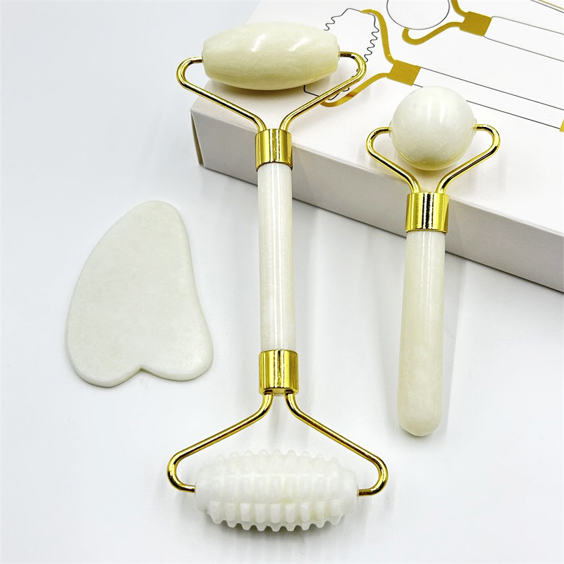 Xiuyan Stone Handle Body Gua Sha Jade Roller Gua Sha cho các cơ bắp đau
