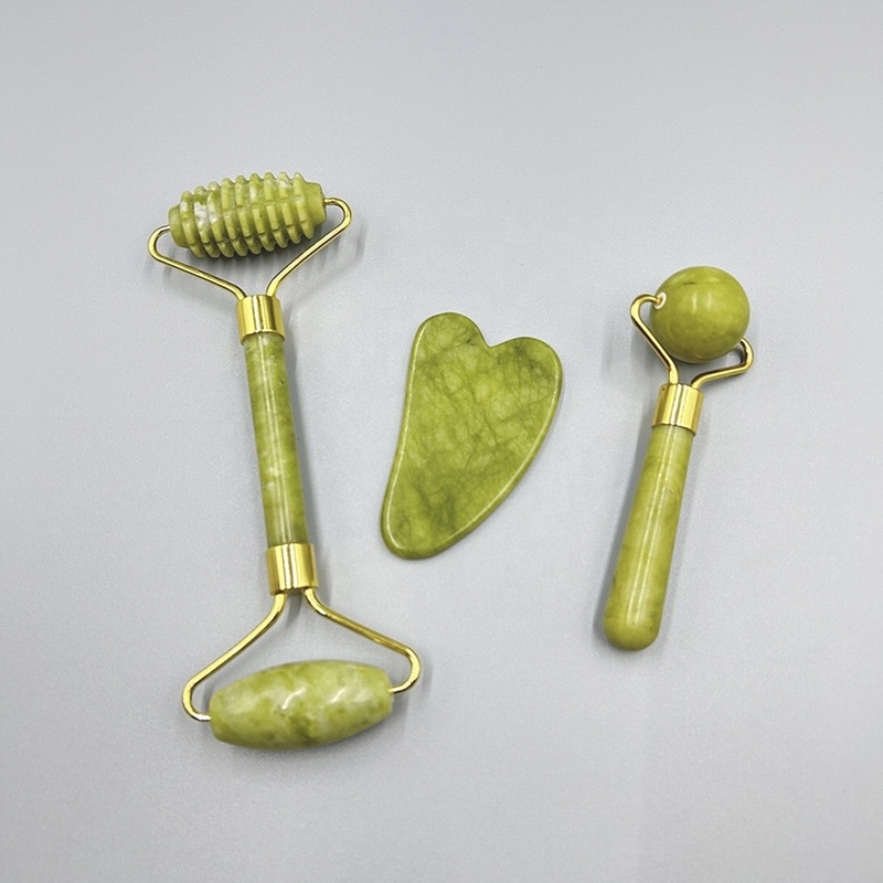 19*16*5cm Máy cầm tay Mini Jade Roller nhãn riêng nâng mặt Gua Sha Set Box Tools 2023