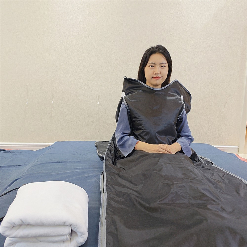 Trải nghiệm tấm chăn phòng tắm sauna hồng ngoại tốt nhất với mức độ thấp Ve-lcro Emf để giảm cân và giải độc