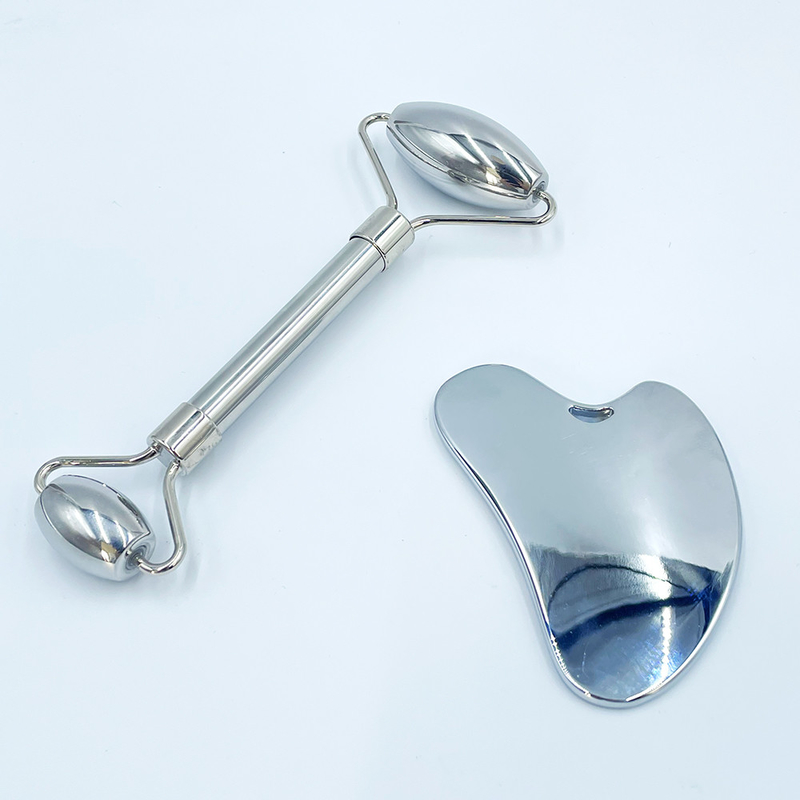 Thư giãn và giảm đau với Custom Logo Roller Gua Sha Set Massage Thép không gỉ